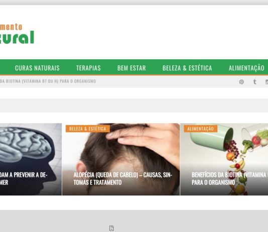 Portal informativo com temas relacionados com curas naturais, tratamentos alternativos e tratamentos caseiros tratamento natural